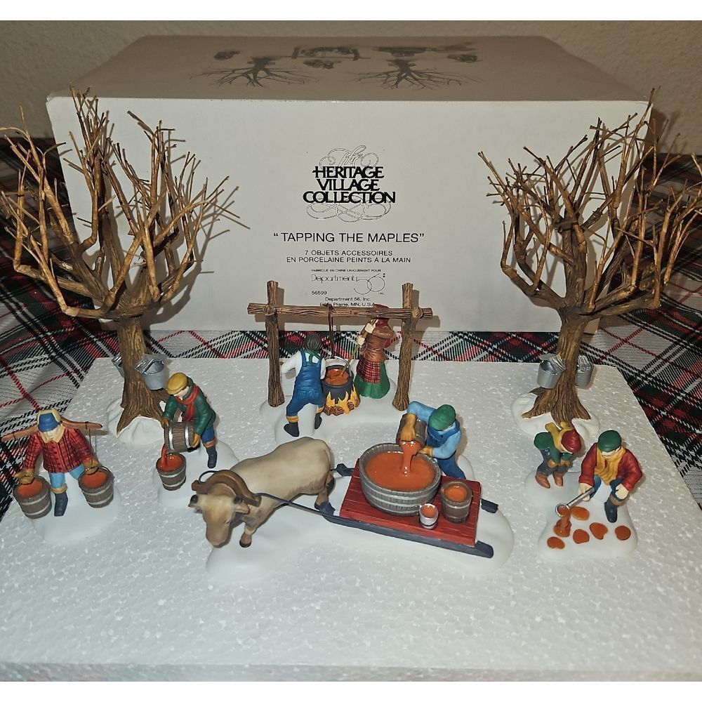 Department 56 " Tapping The Maples" Heritage Village Collection Accessories